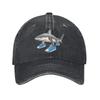 Vintage Tralalero Tralala Italian Brainrot Meme Baseball Caps for Unisex Women Distressed Denim Sun Cap Adjustable Caps Hat