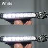 2Pcs Wind Powered Car DayTime Running Lights 8LED Rotation Fan Daylight No Need External Power Supply
