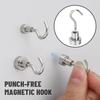 20/1Pcs Small Magnetic Hooks Multi-Purpose Neodymium Magnet Hook Kitchen Refrigerator Keys Coat Storage Holders Bathroom Hanger