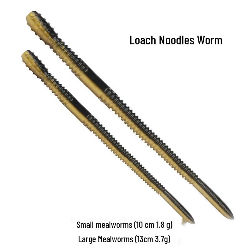 Jin Dünne Nudelwurm Bionische Weiche Texas Rig Simulation Barschköder