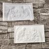 Mold Family Pattern Multifuntional Resin Wall Pendant Moulds Crafting Tool Silicone Texture Suitable For Home Decors