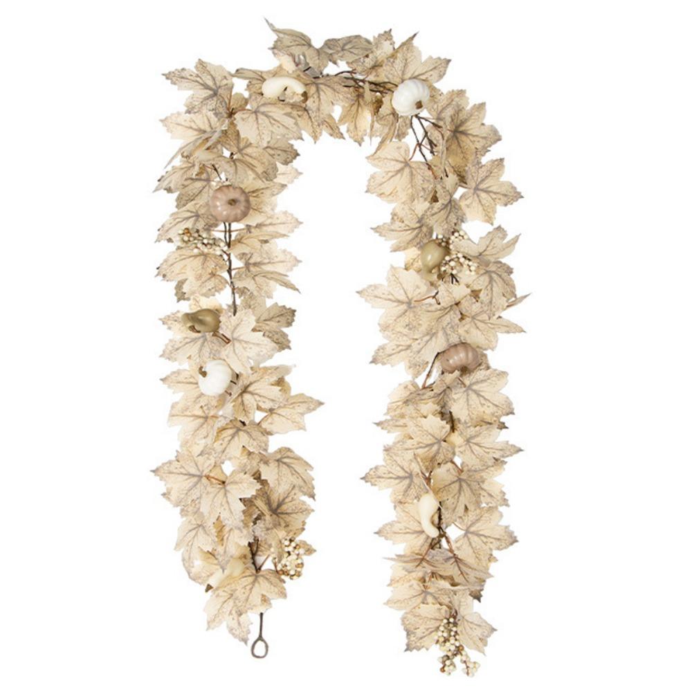 Realistic Artificial Maple Leaf Vine Artificial Flowers Garland Hanging Plants  Garden Decor