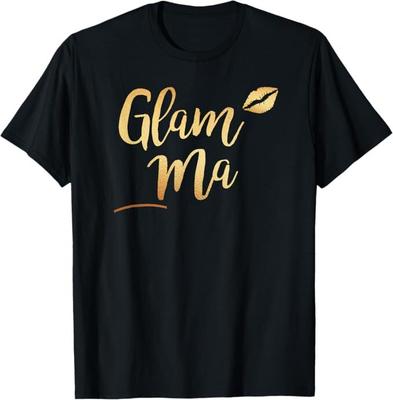 T-shirt Perfetta Glam-ma Glamma Nonna Nonna Bacio d'Oro Regalo