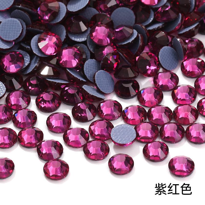 Kristallglas Flachboden Hot Drill Bekleidungszubehör Schmuckzubehör Aufkleber Strass Diy Zubehör Klebe Hot Drill Imitation Österreichischer