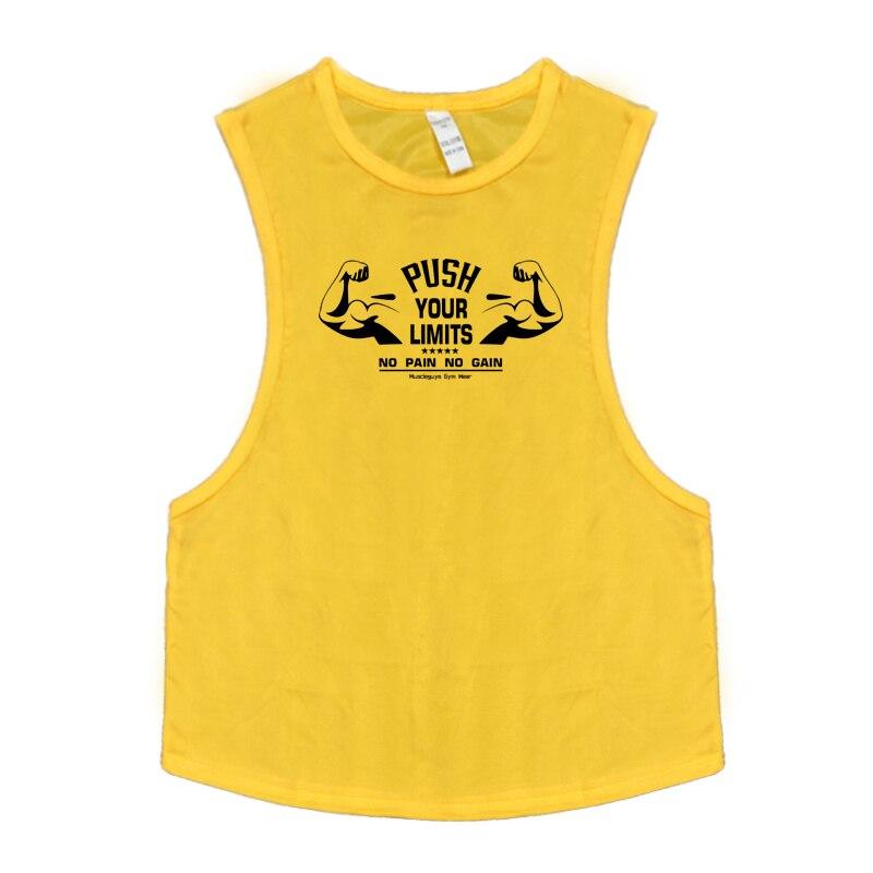 

Muscleguys Мужской удобный баскетбольный тренировочный жилет Сетка дышащий Бодибилдинг Фитнес-танк Топ Пот поглощающая одежда для тренажерного зала с принтом XXL жёлтый