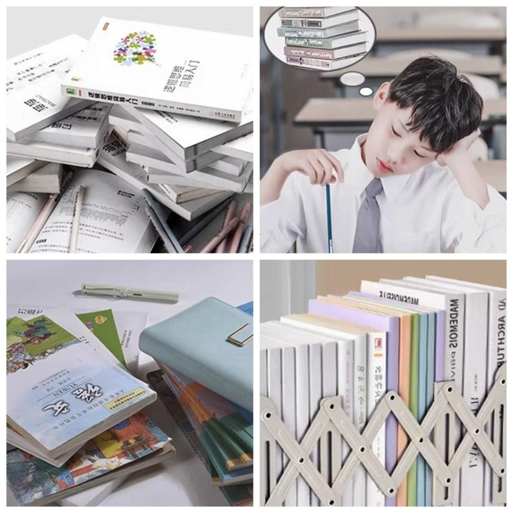 Foldable Display Bookshelf Retractable Bookstand Multifunction File Sorter Rack  Book Holder