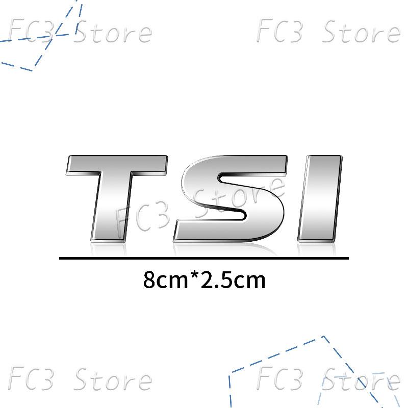 New 3D ABS Plastic Car Styling TSI Logo Emblem Rear Bumper Trunk Badge Sticker For VW Volkswagen Golf 4 5 6 MK6 MK7 Jetta Passat GJ4