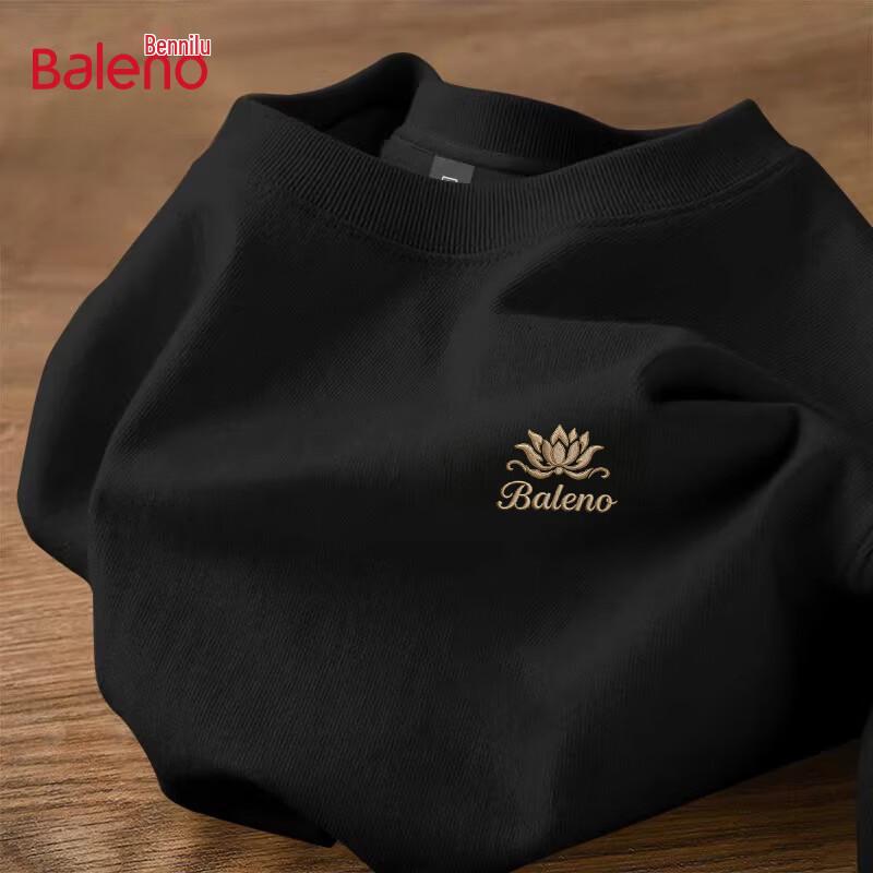 

Baleno Men s Loose Fit Pure Cotton Short Sleeve T-Shirt L