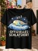 Sping Budgerigar on Blue Cushion ZZZ Stars and GerUnisex Offizielles Schlafshirt Graphic Tee Unisex  Unisex All TShirt