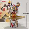 29cm Graffiti-Bär Figur Heimdekoration Tierstatue Schlüsselaufbewahrung Regal Moderne Raumskulptur Tischdekoration Abstraktes Ornament