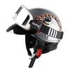 Cycking Japanese Vintage Half Helmet Open Motorcycle Helmet Scooter Skateboarding Unisex Common Muffler