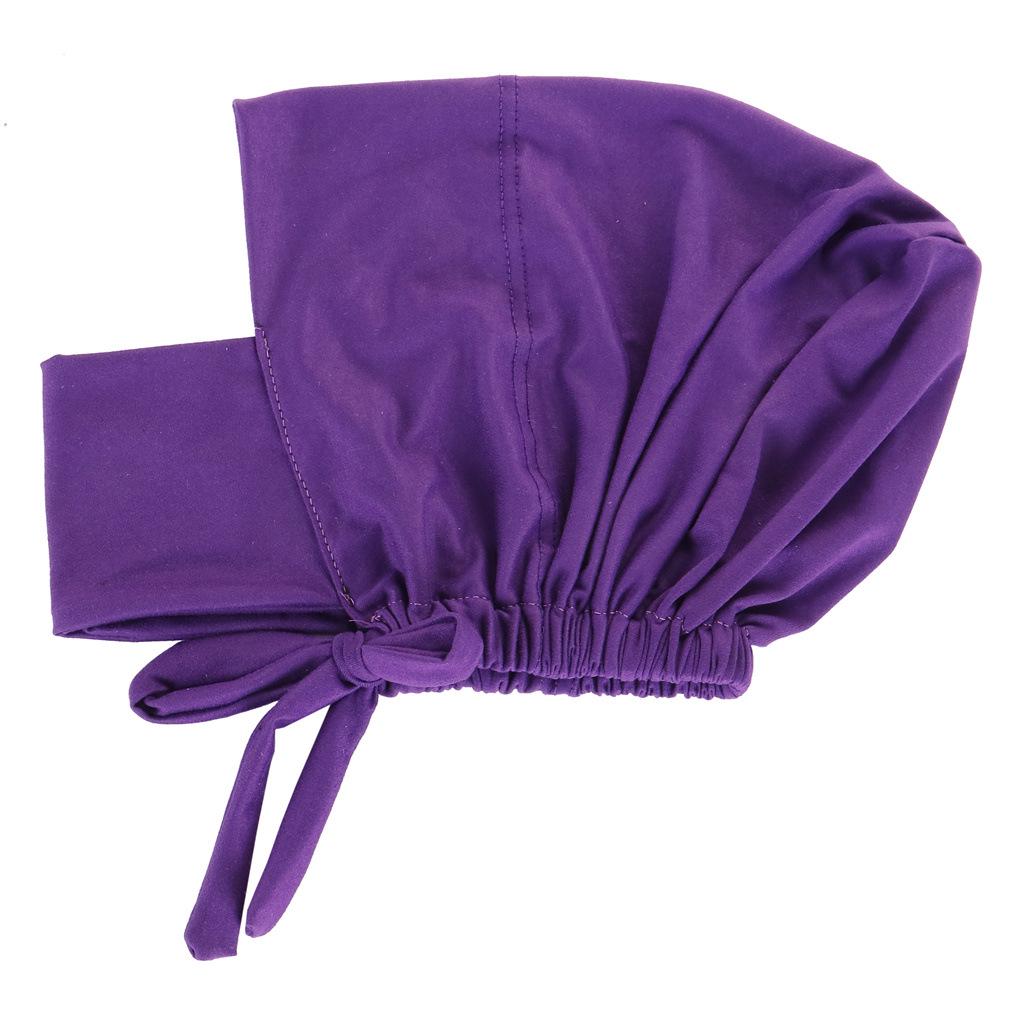 Multicolor Elastic Milk Silk Snood Hat - Adjustable Hair-Hiding Headscarf