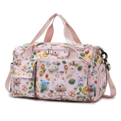 Leichte Reisetasche mit niedlichem Cartoon-Print für Damen