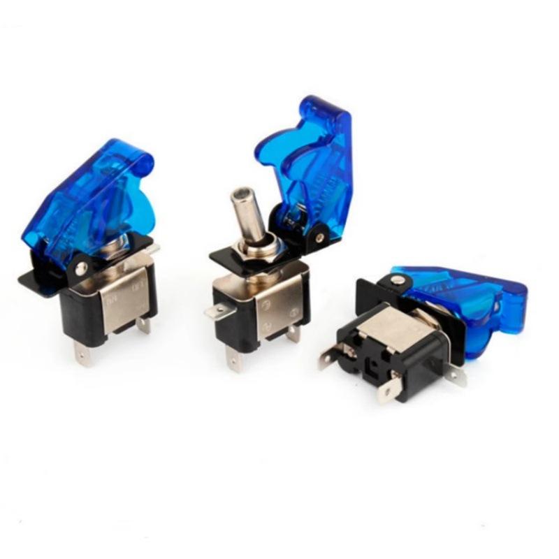 ASW-07D Illuminated Toggle Switch, 12V with Red LED Fog Light, 12A for Car Modifications