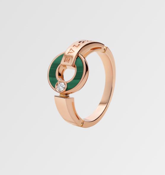 Baojia High-End 925 Silver Coin Mother-of-Pearl Agate Reversible Chalcedony Ring with Full Diamond Round Cake Design.