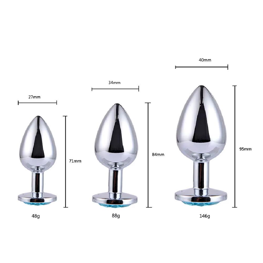 Multi Size Metal Diamond Anal Buttplug Toys for Men Women Couples Anal Expanders Sm Adult Sex Toys Gay Extreme Sex Bdsm Sex