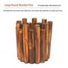 Anti-Corrosion Round Wood Garden Fence Panel