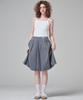 MALOUPE 3104 Balloon Denim Skirt (Gray)