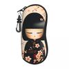 Individuelle Sakura Japanisches Mädchen Kokeshi Puppe Brillenetui Brillenetui Männer Frauen Weiche Sonnenbrillen Schutzhülle