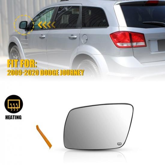 Driver Left Side View Mirror Glass For 2009- Dodge Journey Heated 68045693AA