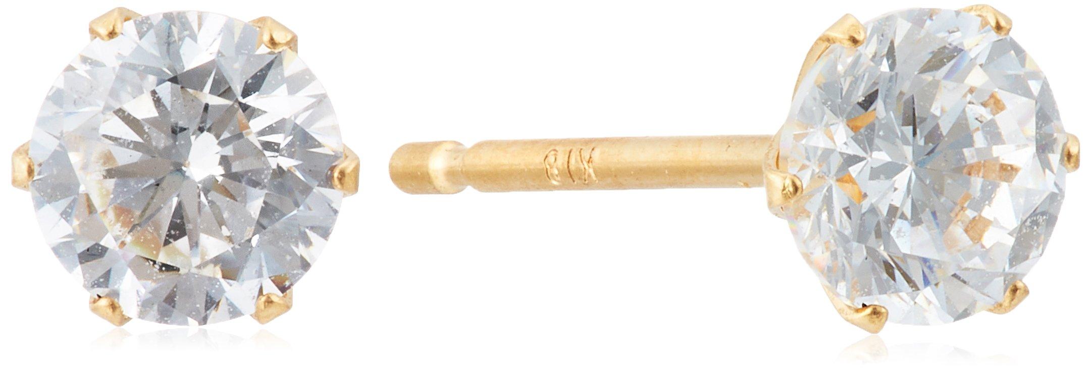 

ESTELLE 18K Yellow Gold Cubic Zirconia Earrings (M) 0231-1803-0011-0000