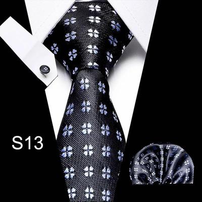 Formal Shirt Business Tie Wedding Banquet Men's Polyester Red Black Hand-tied Long Tie