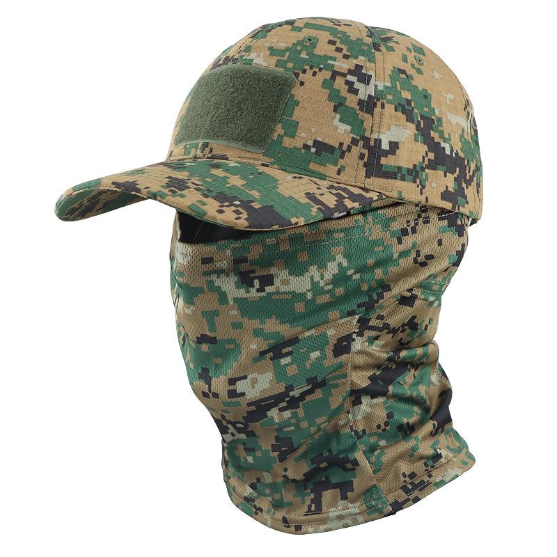 Camouflage Baseball Cap and Balaclava Set - Quick-drying, Breathable Sun Protection for Outdoor Activities