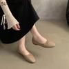Fashion SUOJIALUN 2024 Spring New Women Flat Fashion Round Toe Bow-knot Slip On Ballerinas Shoes Soft Flat Ladies Casual Dress Ballet Sh