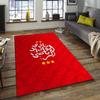 1pc Football Team Design Area Rug - Non-Slip, Soft & Cozy Floor Mat for Living Room, Bedroom, Office - Indoor/Outdoor Decorative Carpet