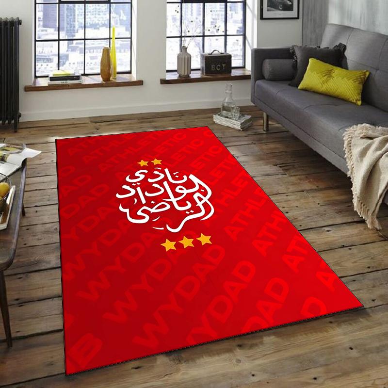 1pc Football Team Design Area Rug - Non-Slip, Soft & Cozy Floor Mat for Living Room, Bedroom, Office - Indoor/Outdoor Decorative Carpet
