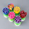 Dual-Layer Rotating Lotus Birthday Music Candle for Cakes