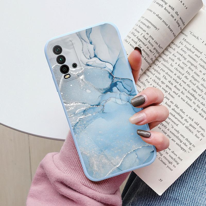 Housse Marbre Mode Pour Redmi 9T Coques Protectrices Souples Silicone Coque Pare-chocs Fundas Pour Xiaomi Redmi 9T Redmi9T 9 T Coque Mignonne