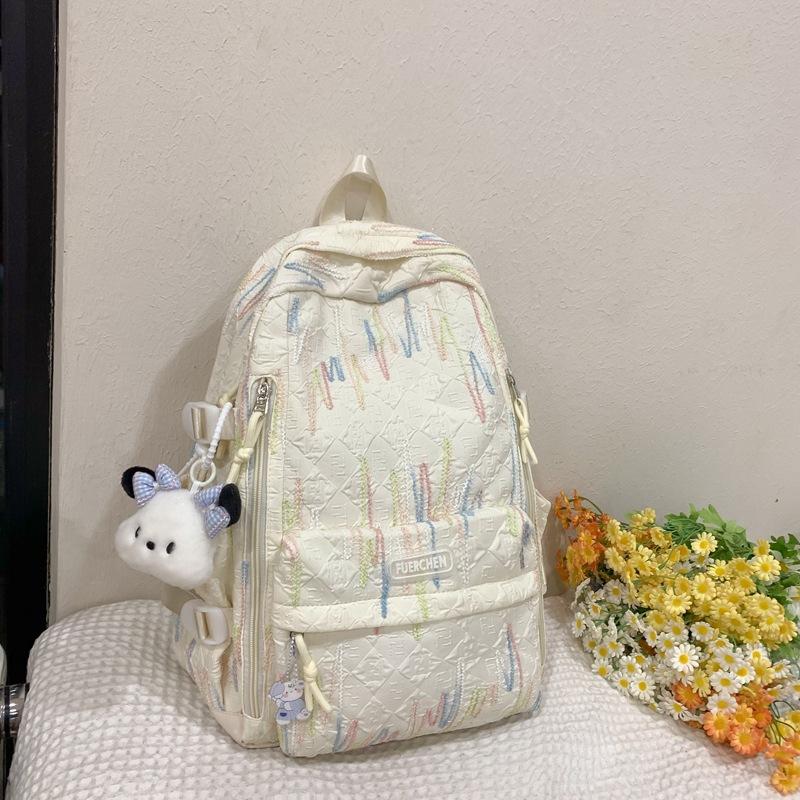 Mochila Casual Estilo Universitario de Gran Capacidad Estilo Coreano Mochila de Moda Estilo Pequeño Fresco