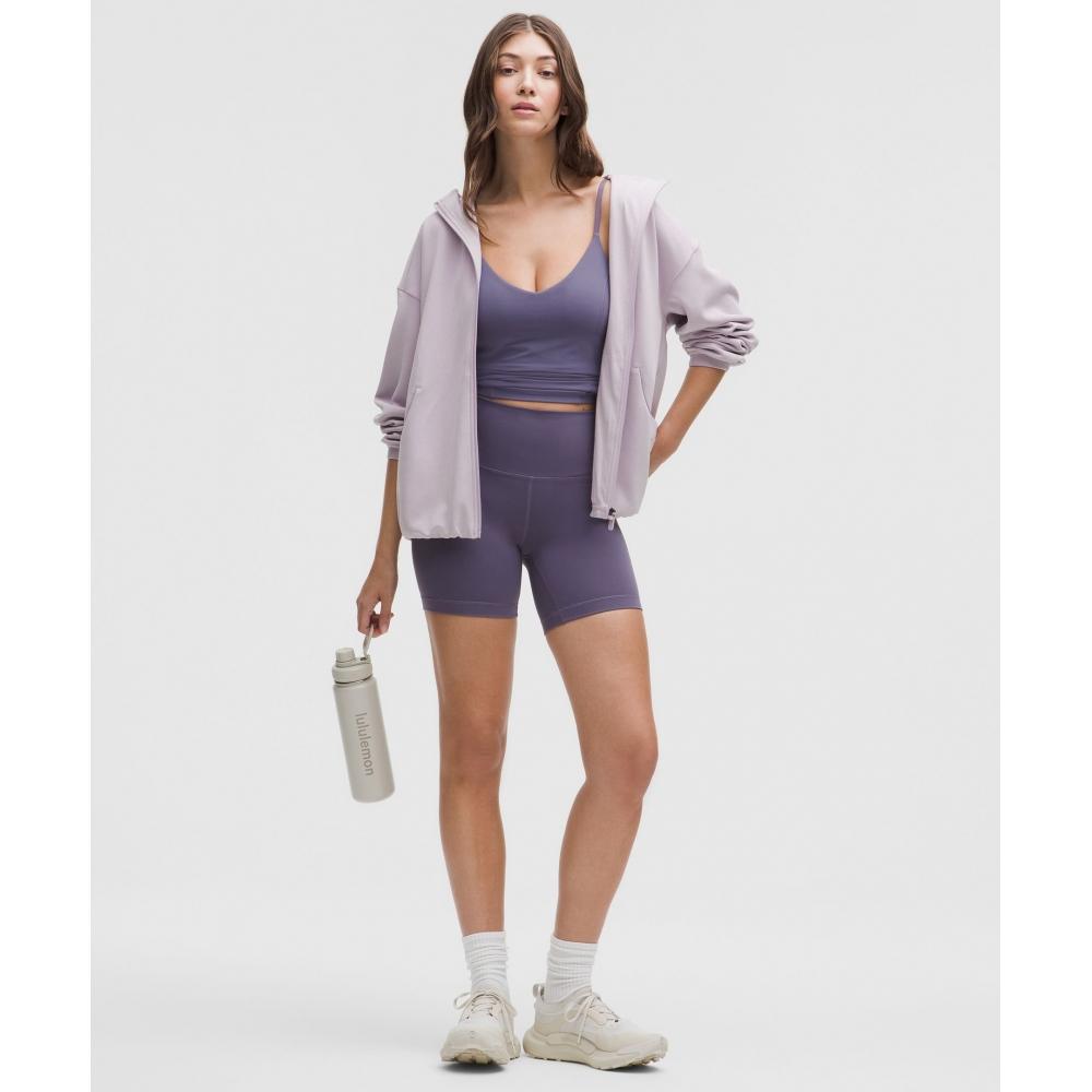 Lululemon Softstreme Full Zip Hoodie  Long Faint Lavender