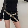 Blingbling Waist Belts for Jeans Pants Heavy Rhinestones Buckle Belt Bandsman