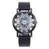 Fashion Skeleton Men's Watches Quartz Leather Bracelet Strap Wristwatch Luxury Business Watches Men's Gifts Wholesale Available