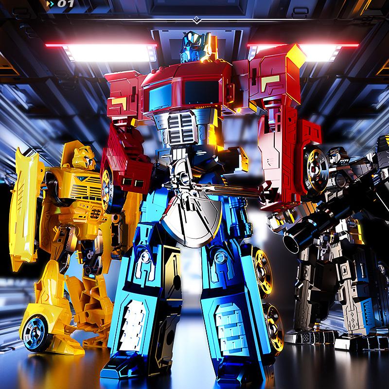 Figure Shape-Changing Toy Super Wasp Optimus Car Column Robot Model King Kong 7 Boy 5