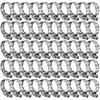50 Stück Edelstahl 6 mm bis 12 mm Schlauchschellen Clips Verschluss