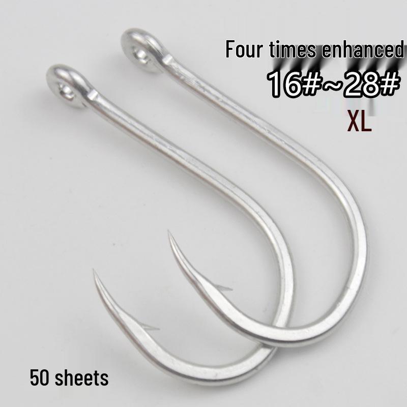 

Очень прочные рыболовные крючки Ise-ni XL с отогнутым ушком для морской рыбалки - Идеальны для трески и гигантского осетра Size 16