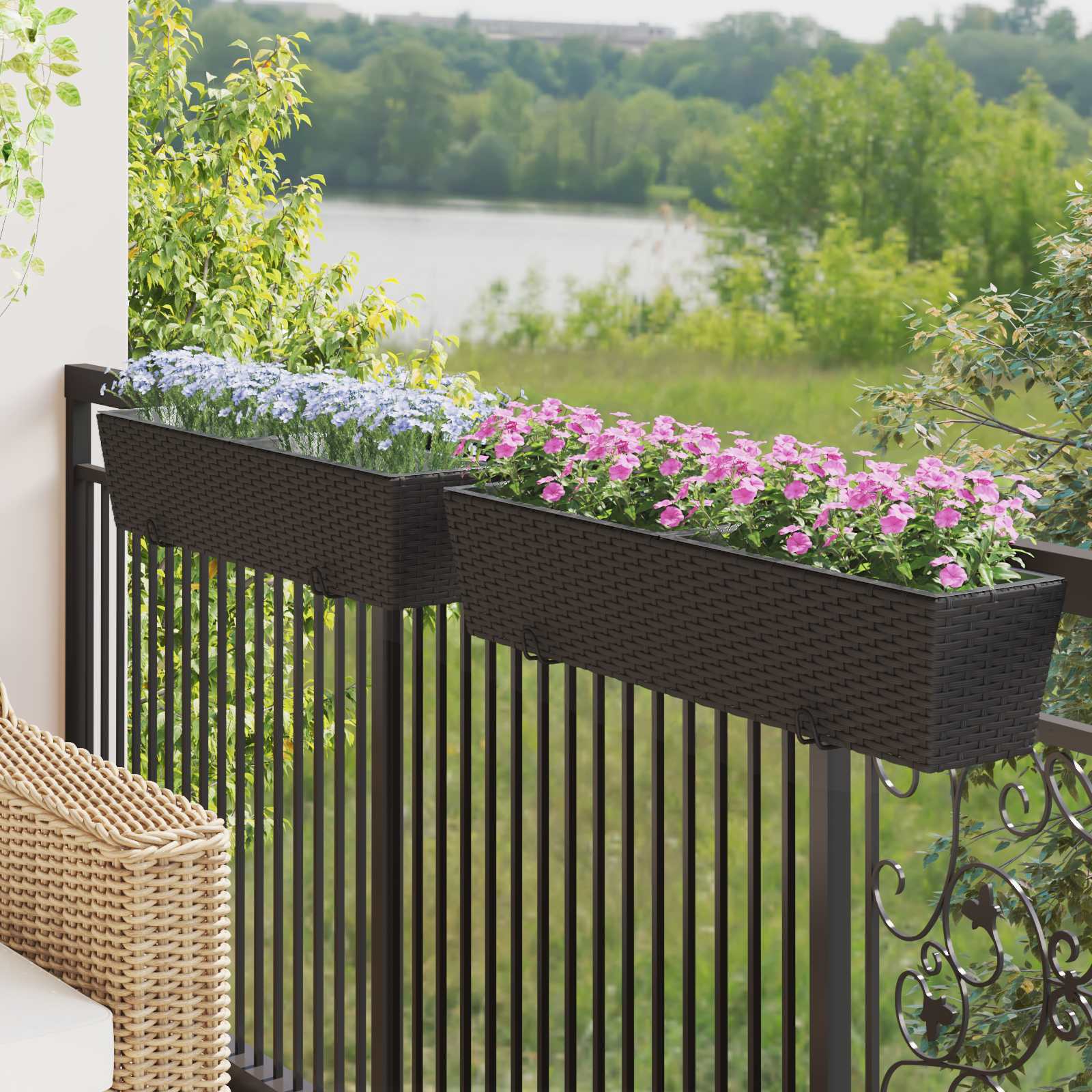 Balcony Planter Set 2 pcs 80