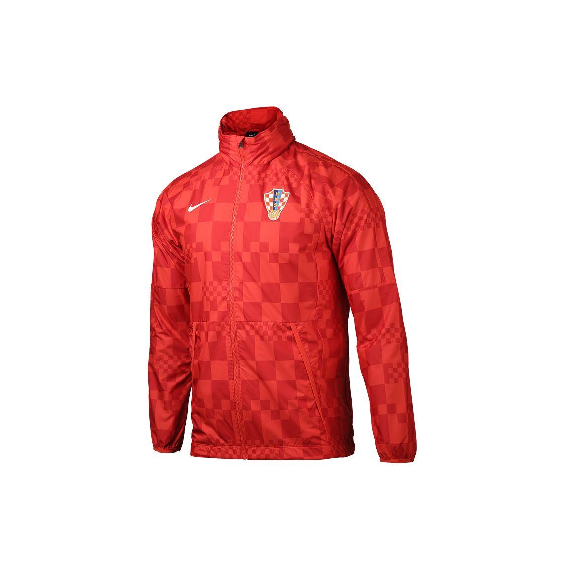 Nike Croatia AWF Water-Repellent Soccer Jacket Red CN7065-696 S