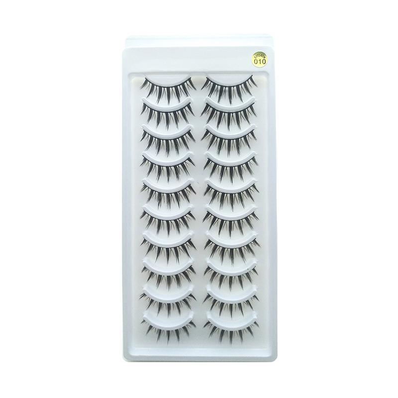 

10 пар накладних вій, густі та пухнасті, багаторазового використання. Котячі Накладні Вії Інструмент для Макіяжу Природно Зростають 3D Накладні Вії