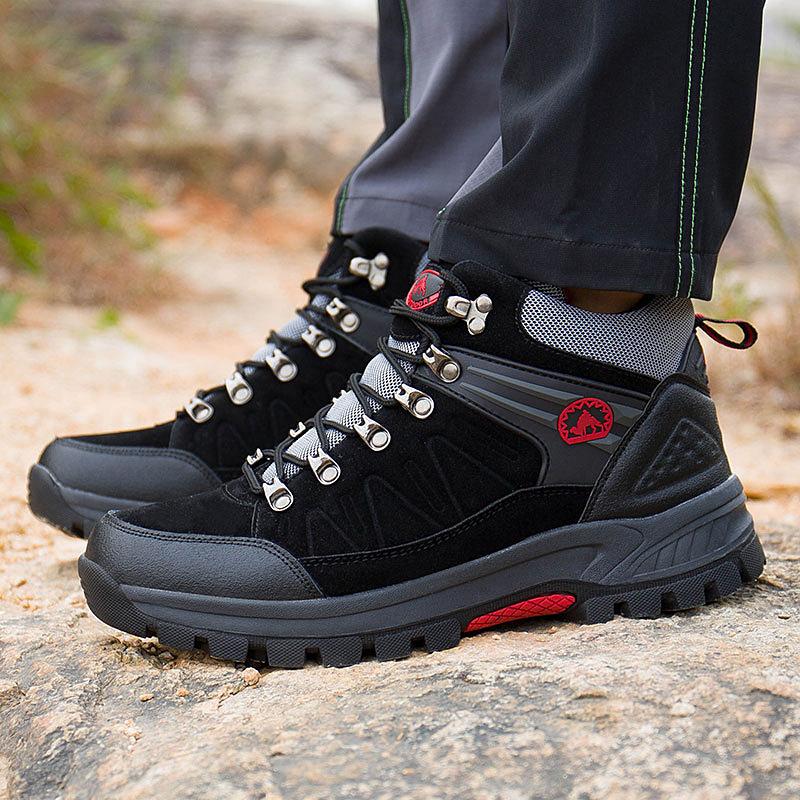 Autumn and Winter Outdoor Hiking Shoes Sports Waterproof High-top Hiking Shoes Extra Large Size 47 Men's Shoes