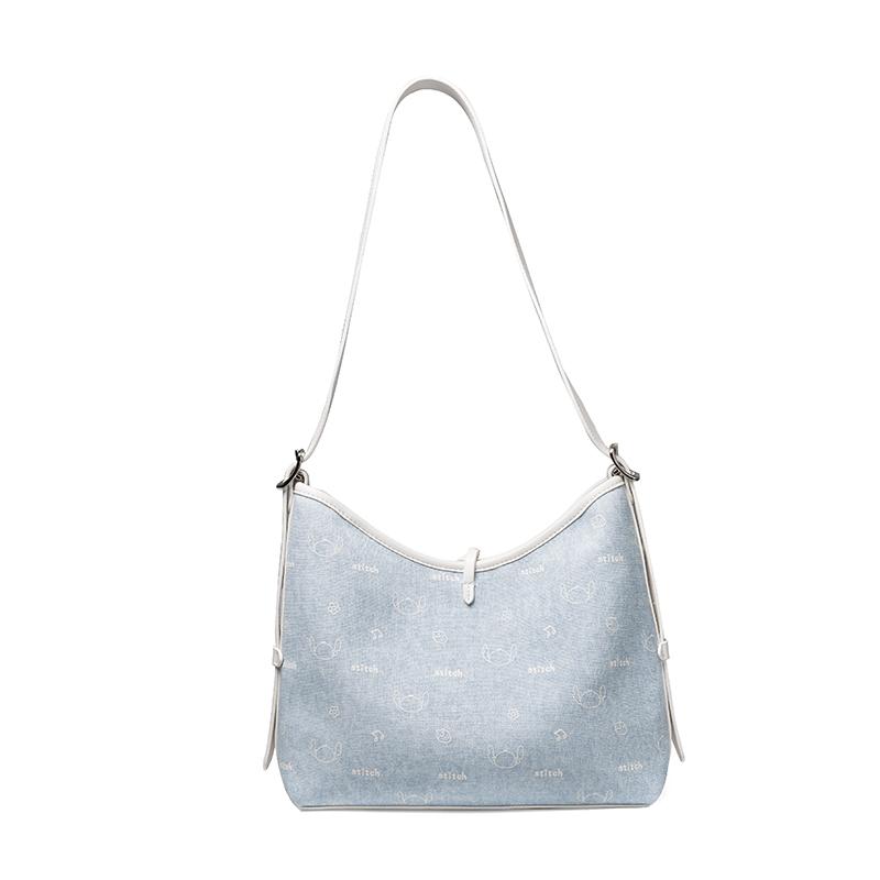 New Disney Stitch Series PVC Shoulder Bag Women's Blue BMK-72872