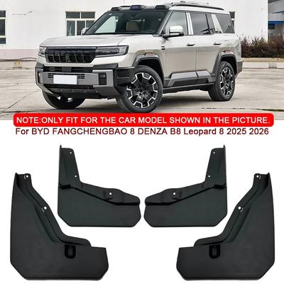 BYD FANGCHENGBAO 8 DENZA B8 Leopard 8 2025 2026 İçin Araba Styling Araba Çamurlukları Sıçrama Koruması Çamurluklar Çamurluklar Ön Arka Çamurluk