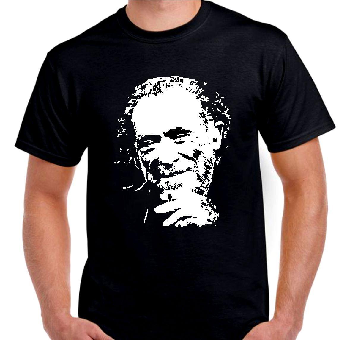 Charles Bukowski writer alcoholic drinker art T Shirt Mens Womens Tees Top Tee M