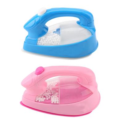 1Pc Mini Elektrische Eisen Kunststoff Rosa Kinder Kinder Baby Mädchen Pretend Spielen Haushaltsgeräte Spielzeug