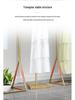 Gold Floor-Standing Hanging Rack for Women's Clothing Store Display