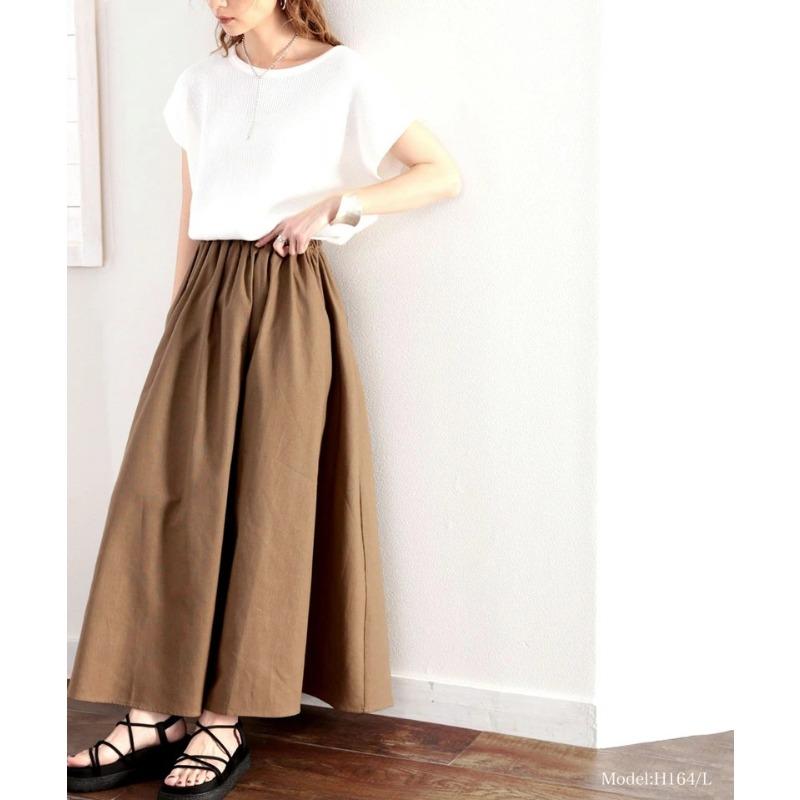 YYFS Women's Solid Color Print Casual Summer Spring Skirts