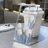 Tulip Design Phone Case For Samsung Galaxy S23 S24 S22 S25 Ultra Plus Transparent Cover For Galaxy S25+ S24+ S23+ S22+ Shell